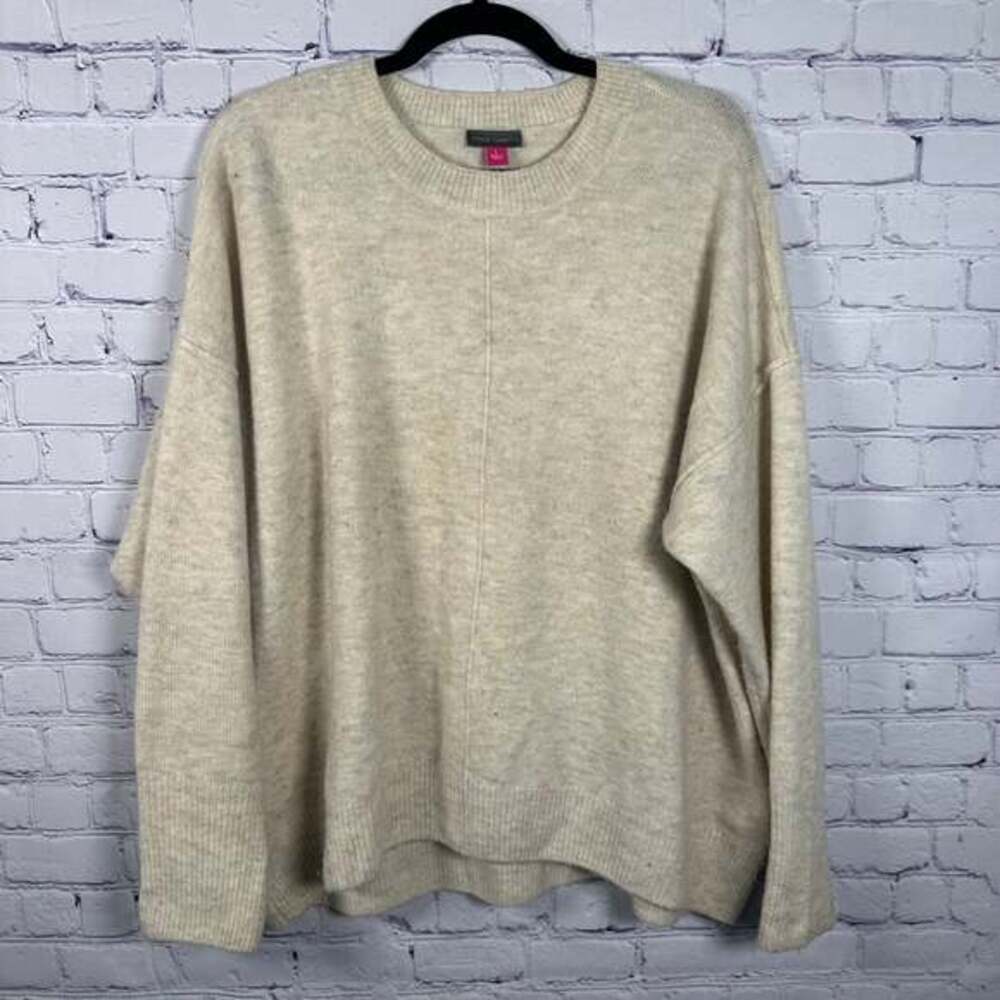 Vince Camuto Cream Crew Neck Sweater